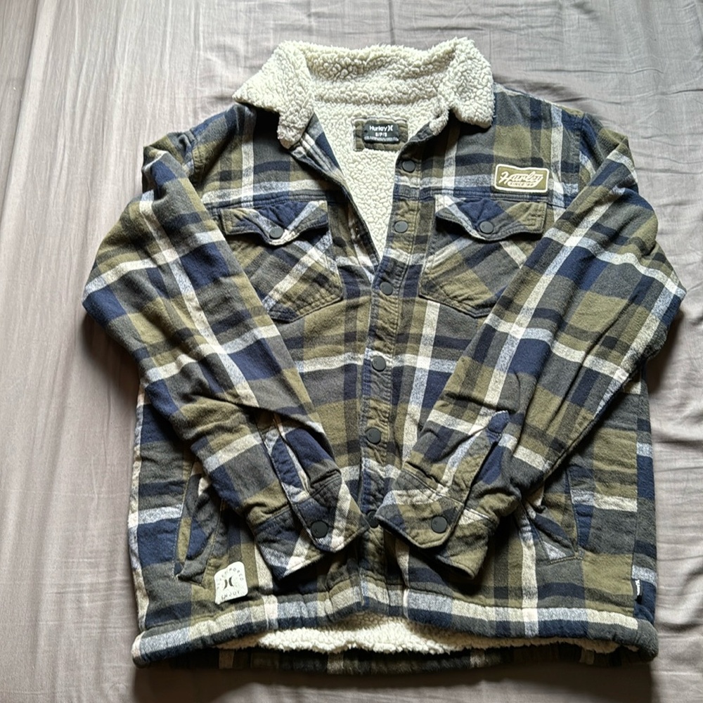 Hurley Wool Button Up Coat